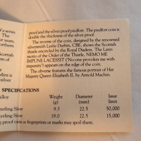 Royal Mint 1984 United Kingdom silver proof coin w COA - Picture 7 of 8